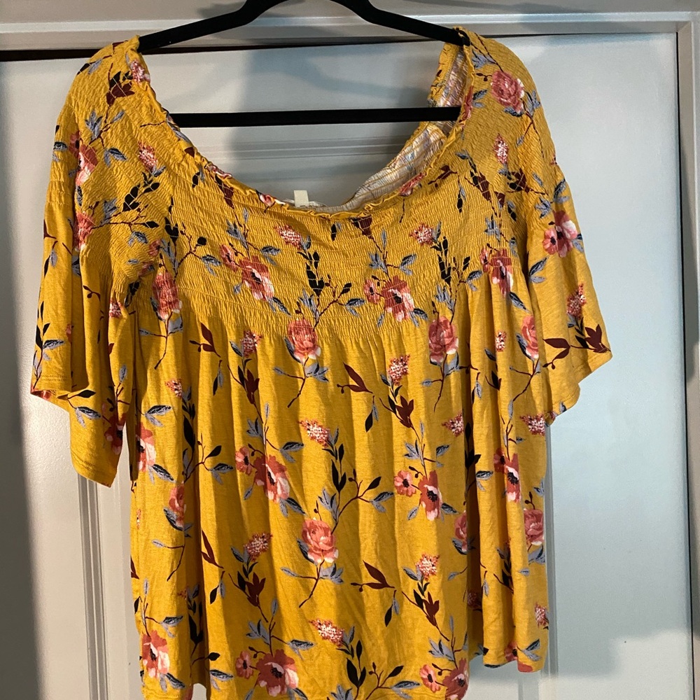 Off the shoulder blouse!